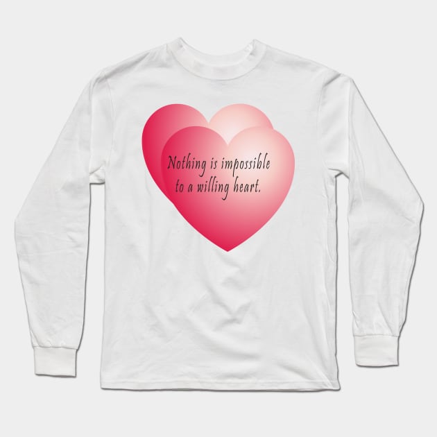 Pair of Hearts Long Sleeve T-Shirt by Klssaginaw